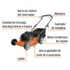 Podadora con motor a gasolina de 4 hp, 18" de corte, truper - Imagen 2