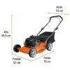Podadora con motor a gasolina de 4 hp, 18" de corte, truper - Imagen 3