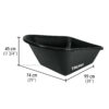 CARRETA 6 FT3 PLASTICA NEUMATICA, TRUPER - Imagen 2