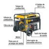 Generador portátil 8 kW motor a gasolina, Pretul - Imagen 3