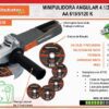 Combo Minipulidora 4.1/2" (115mm) 800W Gladitor + 5 Discos abrasivos + Gafas. - Imagen 2