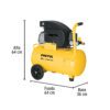 Compresor de aire, lubricado, horizontal 40L 3HP 127V Pretul - Imagen 2