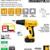 Taladro inalámbrico 3/8", 12V, PRETUL 29975 - Imagen 2