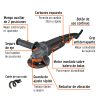 Esmeriladora angular 4-1/2", 950W, TRUPER INDUSTRIAL - Imagen 3