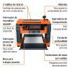 Cepillo portátil 12-1/2", 2-1/4 HP (1600 W), Truper - Imagen 2