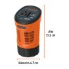 Inversor de corriente 120 W tipo vaso, 2 puertos USB, Truper 15725 - Imagen 2