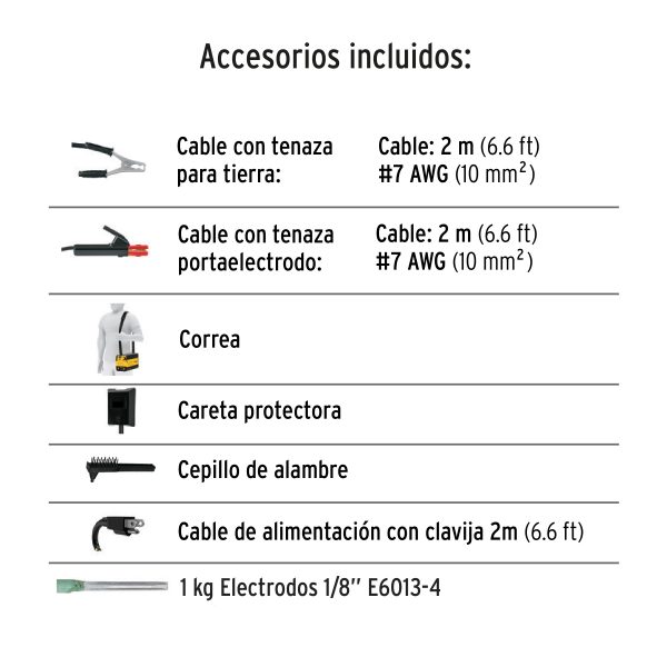 Mini soldadora inversora 100A, 127V, PRETUL - Imagen 6