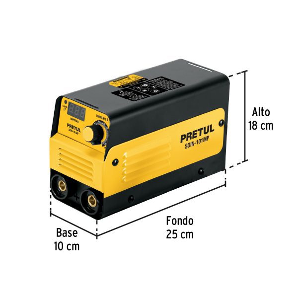 Mini soldadora inversora 100A, 127V, PRETUL - Imagen 3