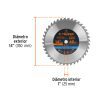 Disco sierra 14" para madera, 40 dientes centro 1", Truper - Imagen 4