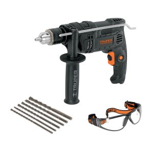 Combo rotomartillo 1/2" 700W, 6 brocas y lentes, INDUSTRIAL  100292